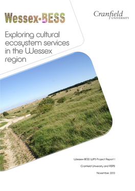 Exploring Cultural Ecosystem Services in the Wessex Region