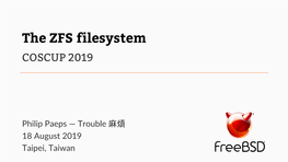 The ZFS Filesystem.Pdf