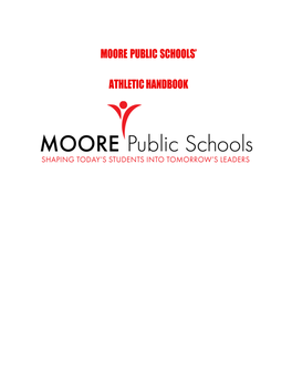 Moore Public Schools' Athletic Handbook