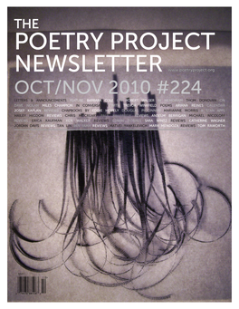 Poetry Project Newsletter