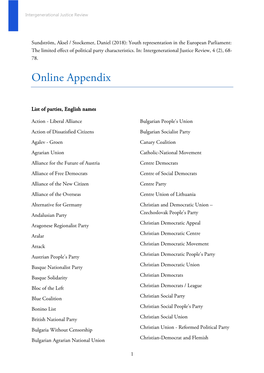 Online Appendix