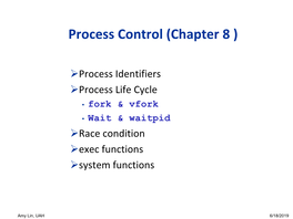 Process Control (Chapter 8 )