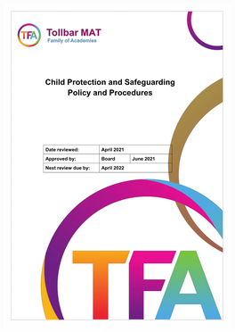 Child Protection and Safeguarding Policy and Procedures