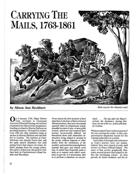 Mails, 1763-1861