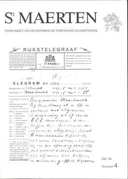 S'maerten Tijdschrift Van De Historische Vereniging Maartensdijk