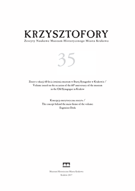 Zeszyt Z Okazji 60-Lecia Istnienia Muzeum W Starej Synagodze W