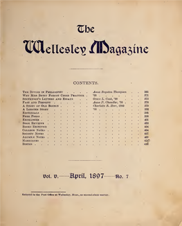 Wellesley Magazine