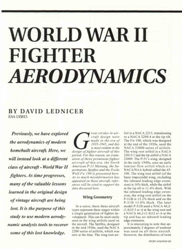 World War Ii Fighter Aerodynamics
