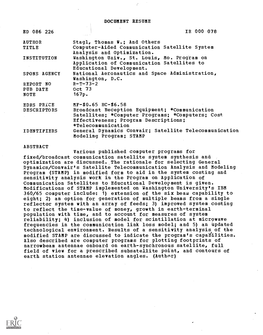 Modified STAMP Are Discussed to Indicate the Program's Capaalities