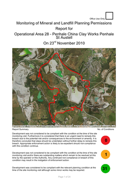 Penhale China Clay Works Penhale St Austell on 23