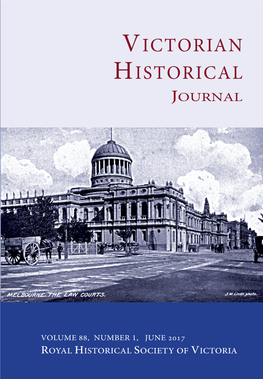 Victorian Historical Journal Issue 287 Vol