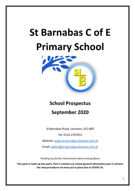 School Prospectus September 2020