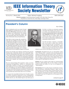 IEEE Information Theory Society Newsletter