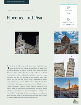 Florence and Pisa