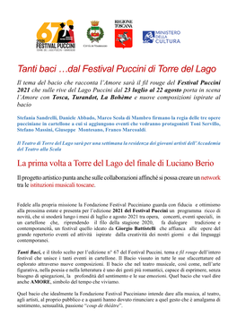 Dal Festival Puccini Di Torre Del Lago