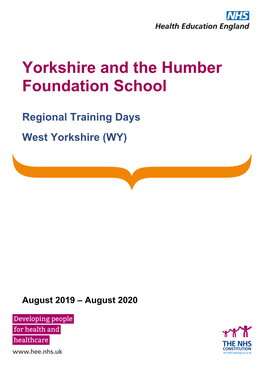 WY Trust Training Days 2019-20