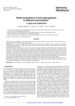 Stellar Populations of Early-Type Galaxies in Different Environments� II