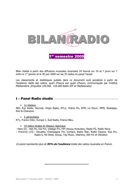 Bilan Radio Yacast