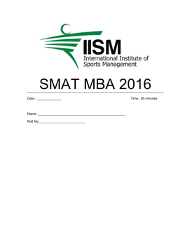 Smat Mba 2016