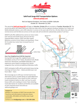 Safetrack Surge #10 Transportation Options Safetrack.Godcgo.Com