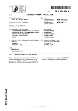 Combined Therapy for Cystic Fibrosis