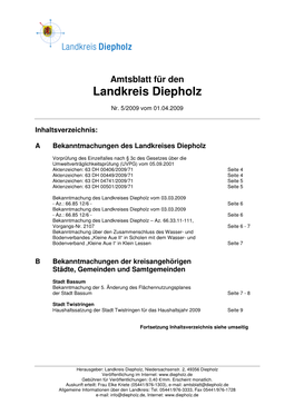 Amtsblatt 05/2009