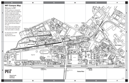 MIT Campus Map Welcome to MIT All MIT Buildings Are Designated by Numbers