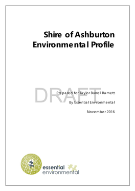 Shire of Ashburton Environmental Profile
