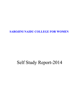 Self Study Report-2014