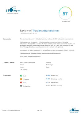 Review of Watchxxxfreeinhd.Com Generated on 2019-07-01