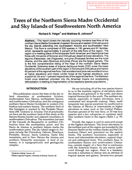 Biodiversity and Management of the Madrean Archipelago: the Sky