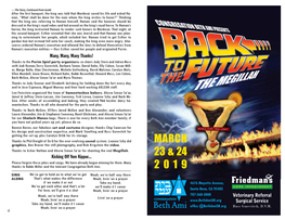 Purimspiel Playbill Back to the Future 2019