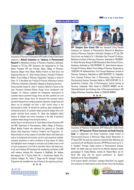 (APP) Andhra Pradesh State Branch Organized a National Symposium On