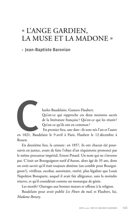 « L'ange Gardien, La Muse Et La Madone »