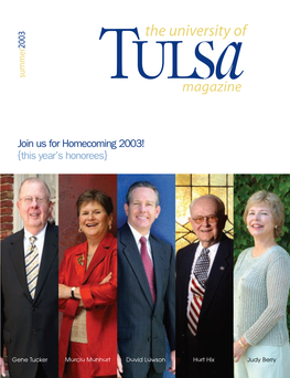 The University of Tulsa Magazine