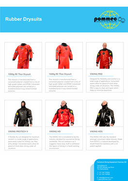 Rubber Drysuits