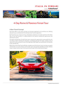 4-Day Rome & Florence Ferrari Tour