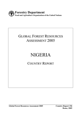 Global Forest Resources Assessment 2005