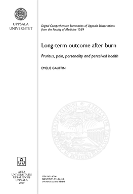 Long-Term Outcome After Burn