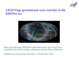 LIGO/Virgo Gravitational Wave Searches in the Km3net Era