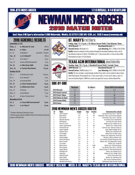 Newman Men's Soccer