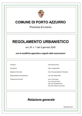 REGOLAMENTO URBANISTICO - NORME TECNICHE DI ATTUAZIONE Pagina 1