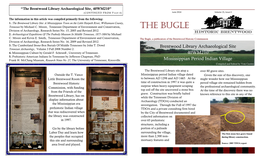 The Bugle Division of Archaeology, Research Series No