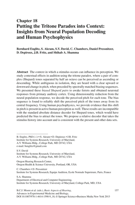 Putting the Tritone Paradox Into Context: Insights from Neural Population Decoding and Human Psychophysics