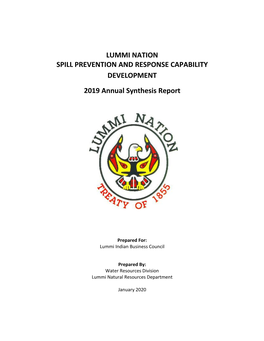 LUMMI NATION SPILL PREVENTION and RESPONSE CAPABILITY DEVELOPMENT 2019 Annual Synthesis Report