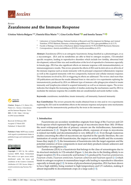 Zearalenone and the Immune Response