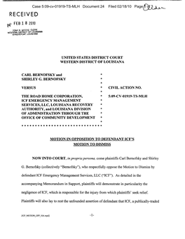 Case 5:09-Cv-01919-TS-MLH Document 24 Filed 02/18/10 Page