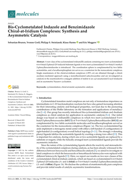 Bis-Cyclometalated Indazole and Benzimidazole Chiral-At-Iridium Complexes: Synthesis and Asymmetric Catalysis