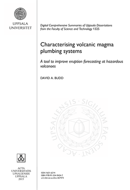 Characterising Volcanic Magma Plumbing Systems