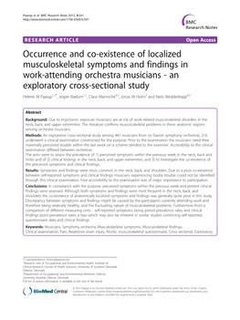 Occurrence and Co-Existence of Localized